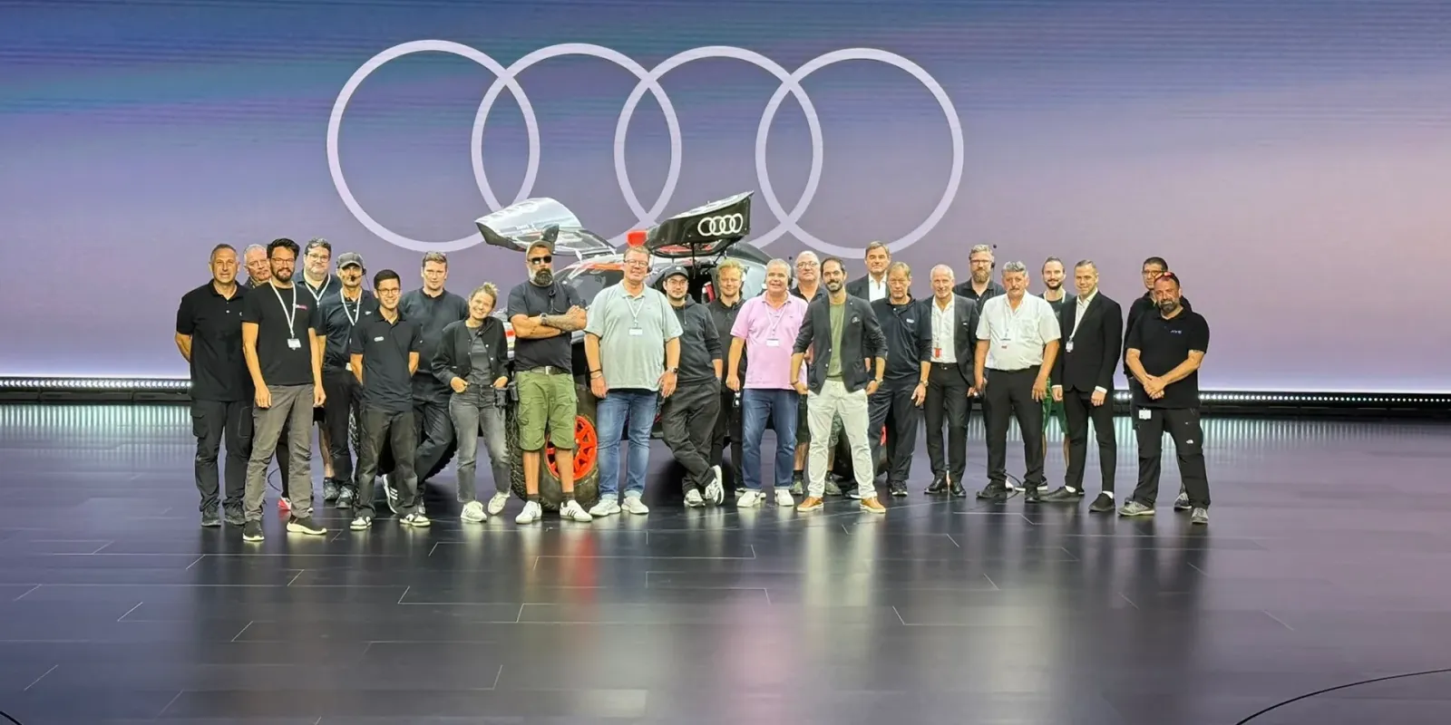 Audi APC Portugal – Event Crew bei der Fahrzeugpräsentation